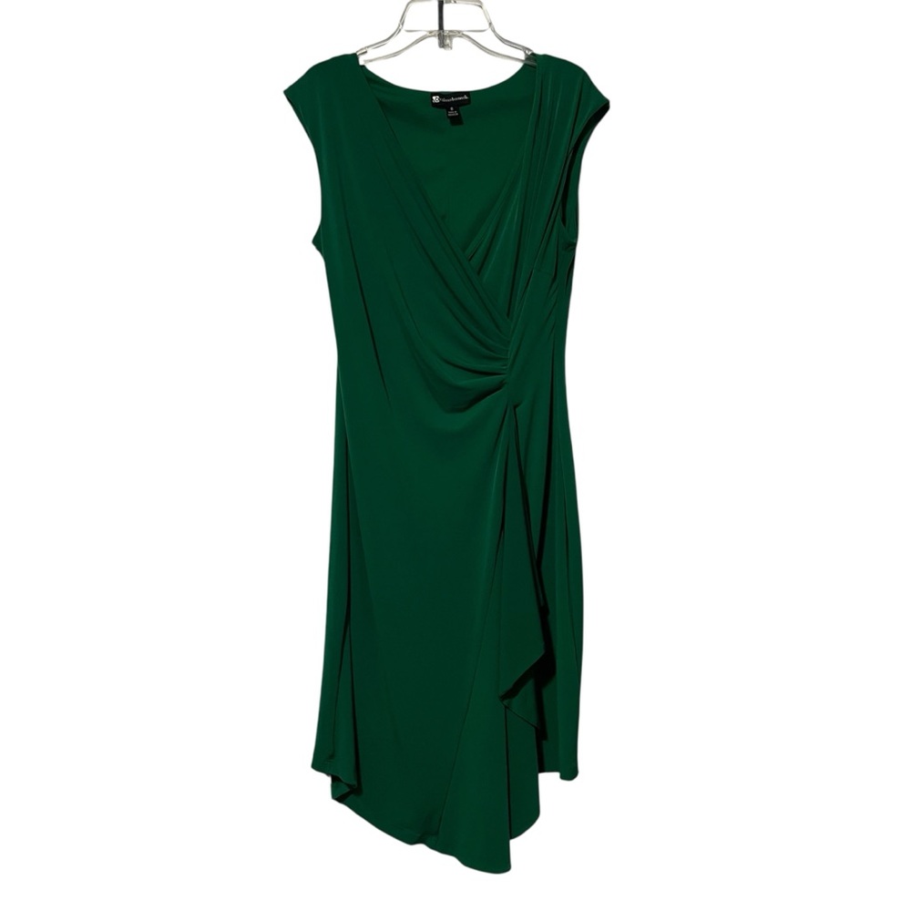 NWT Valerie Bertinelli size 8 women’s faux wrap green dress